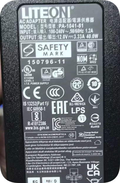 *Brand NEW* Suitable for LITEON Power Adapter PA-1041-81 (12V 3.33A 40W) – Power Supply